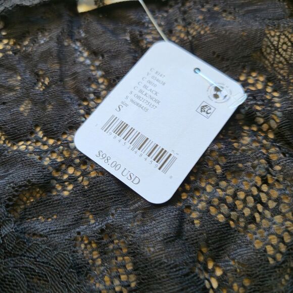 NWT-Free People Black Lace Dress Size S - Picture 3 of 3